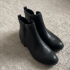 Style & Co. Sleek Black Ankle Booties